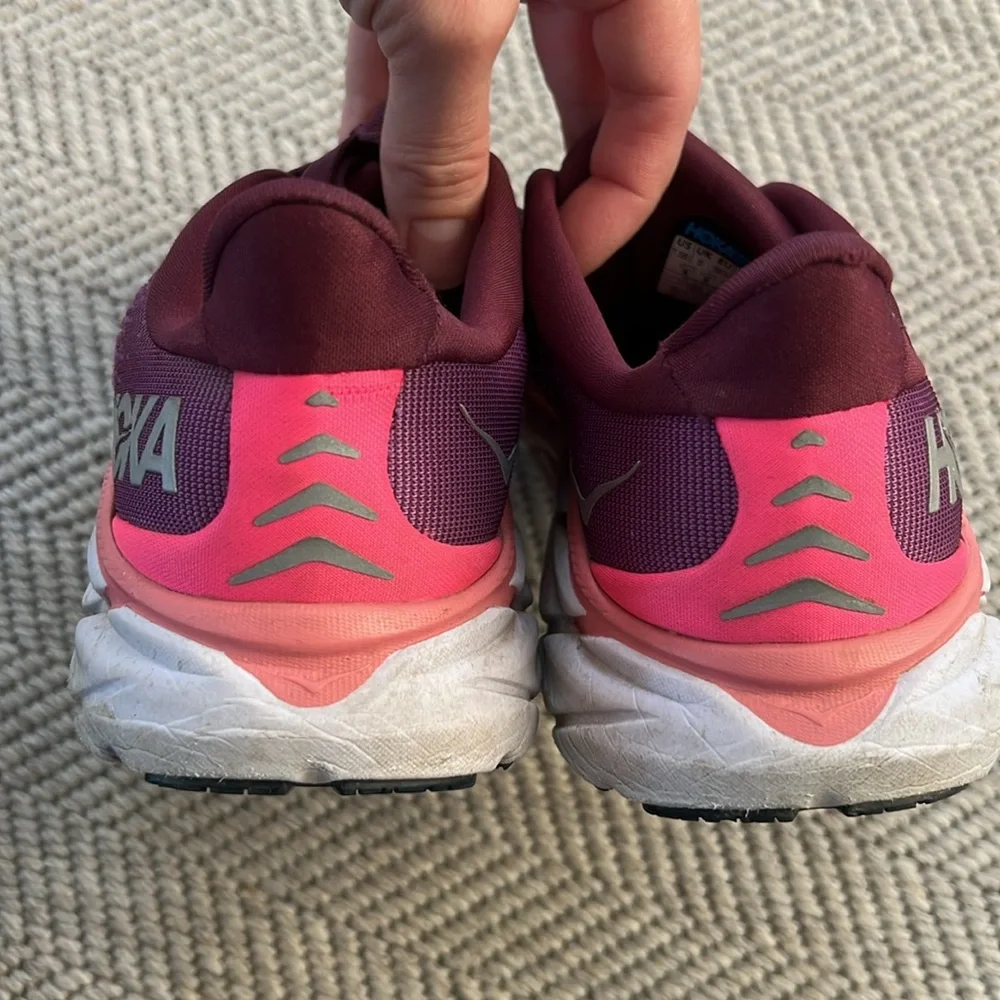 Hoka Purple Athletic Shoes with Cushioned Midsole